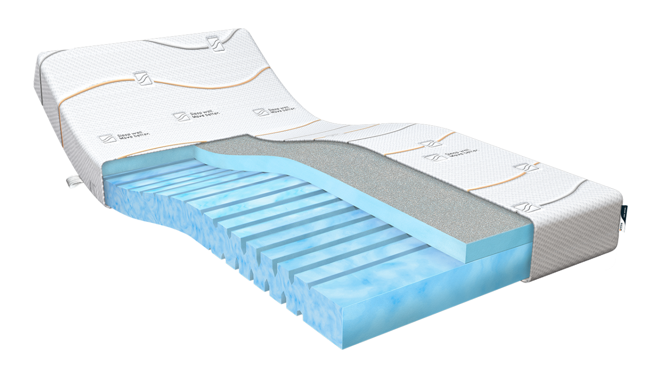 M line Traagschuim matras Cool Motion 1 70 x 220 cm